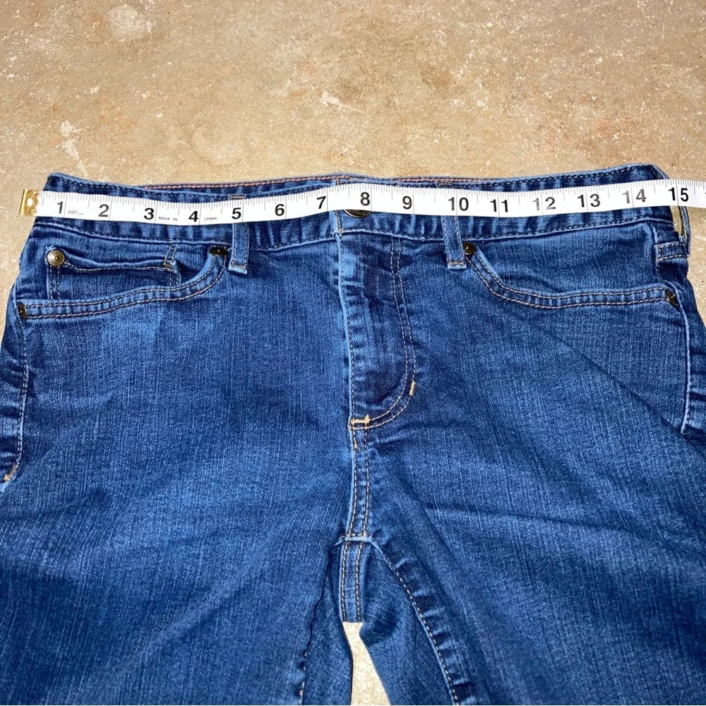 SOLD @sunniebunny 01 Eddie Bauer Curvy Fit Straight Leg Blue Blue Jeans 6 - Picture 6 of 10